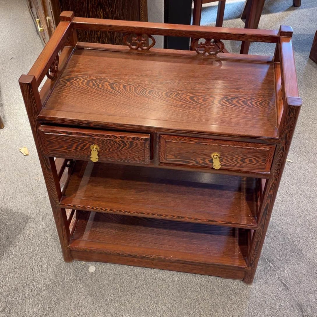 鸡翅木类成套家具冰*68/40/78茶水柜样品