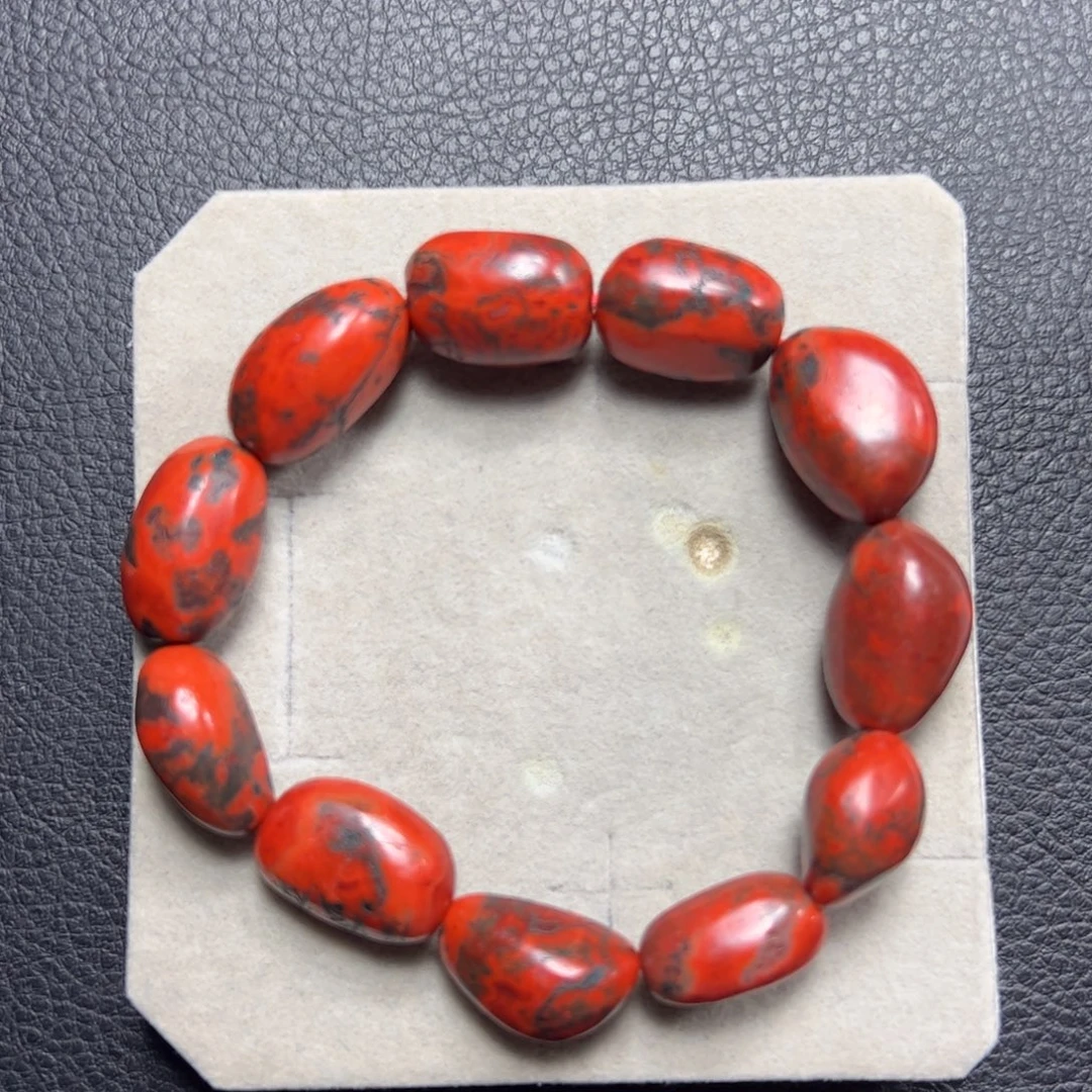 未镶嵌阿东寨随型手串南红玛瑙