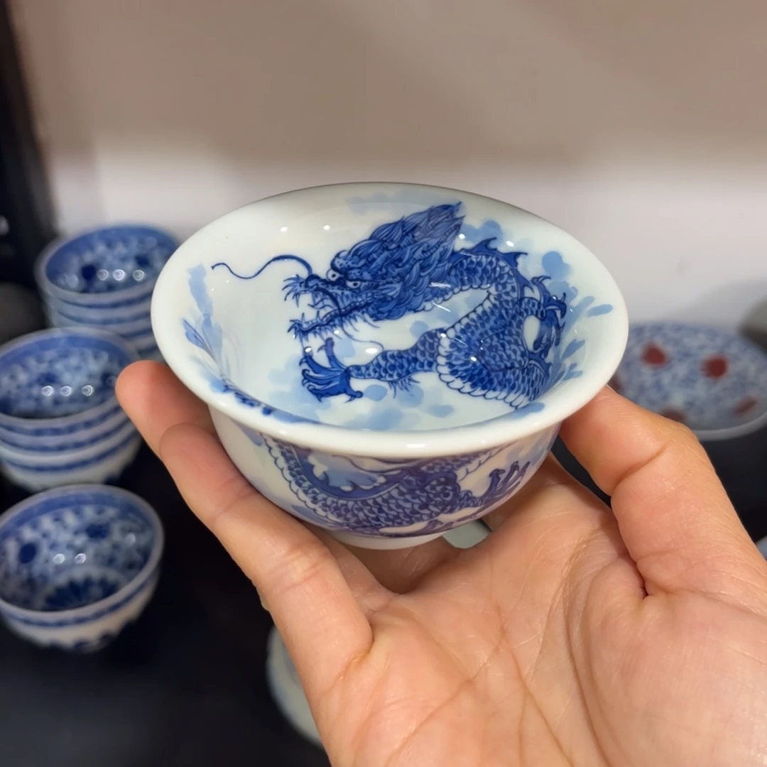 Y*G手绘仿清穿云龙小压手