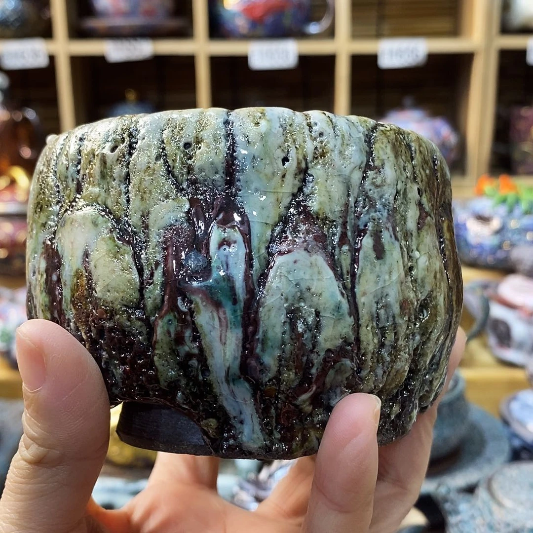 W***n粗陶柴烧志野茶器
