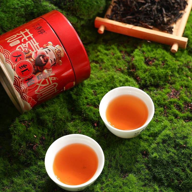兰香嵉武夷岩茶大红袍原味恭喜发财武夷山乌龙茶叶小罐装50克包邮