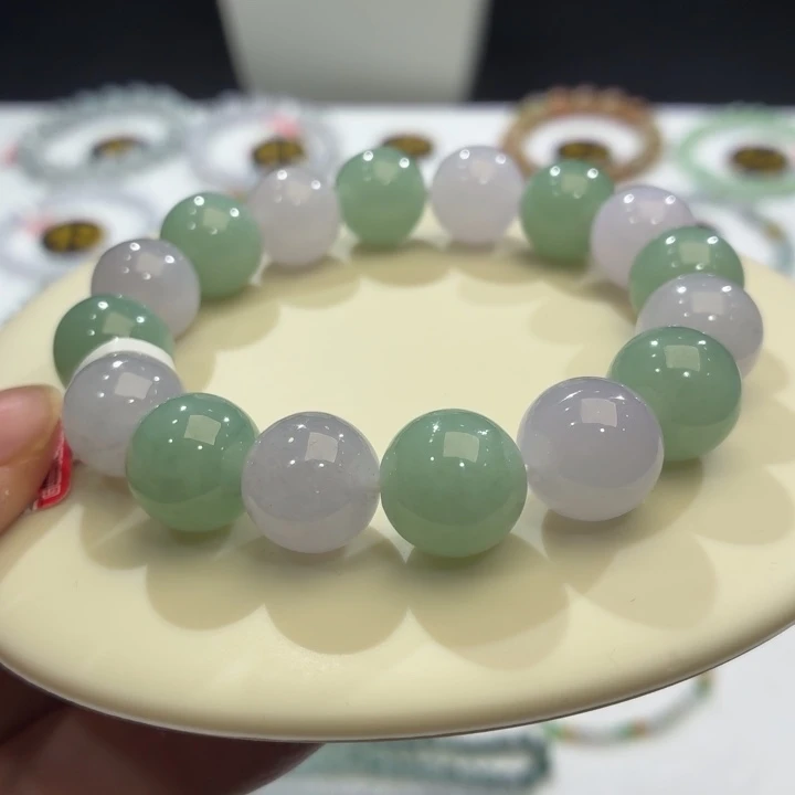 翡翠未镶嵌手链卡13.2