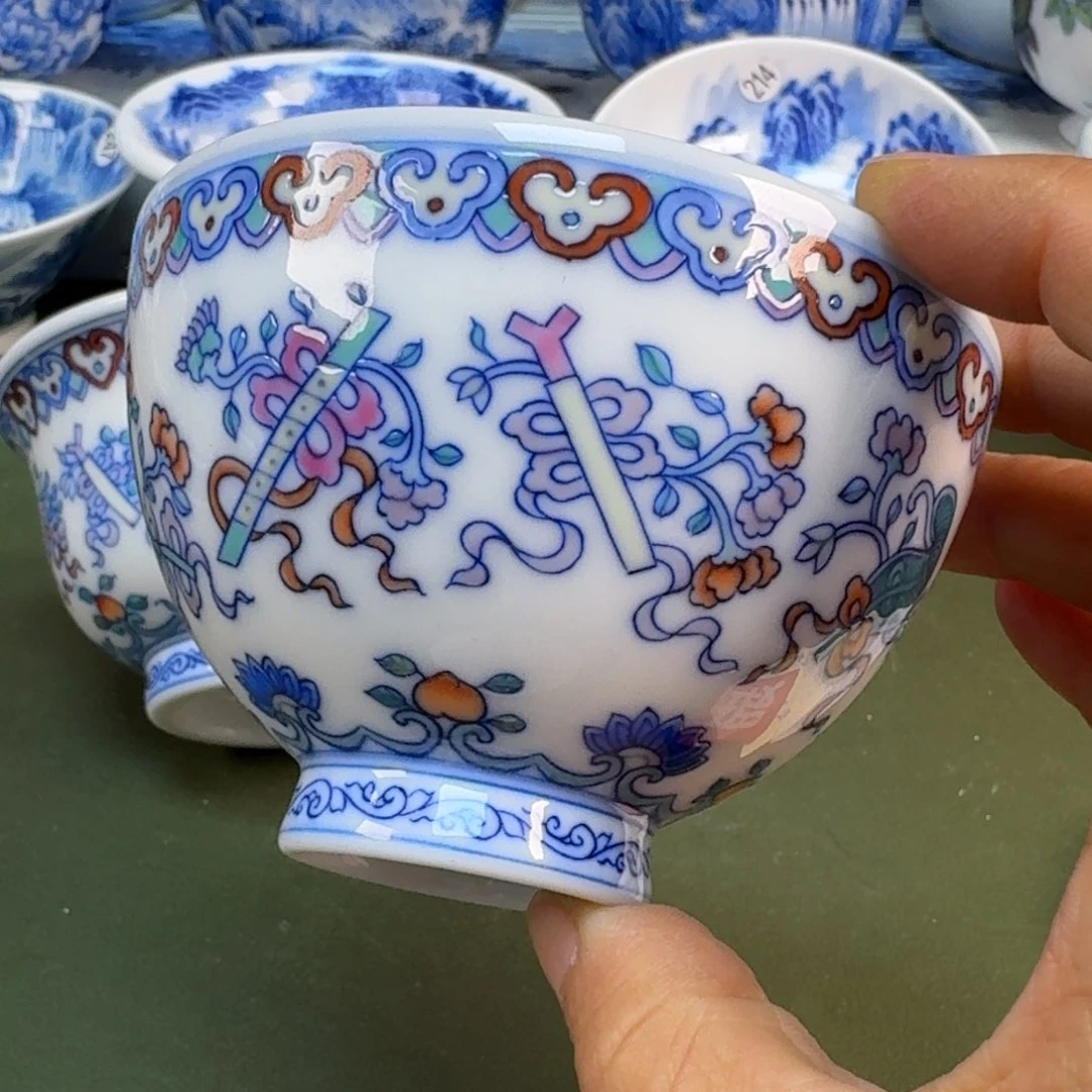 陶景德镇纯手绘茶具圆圆298