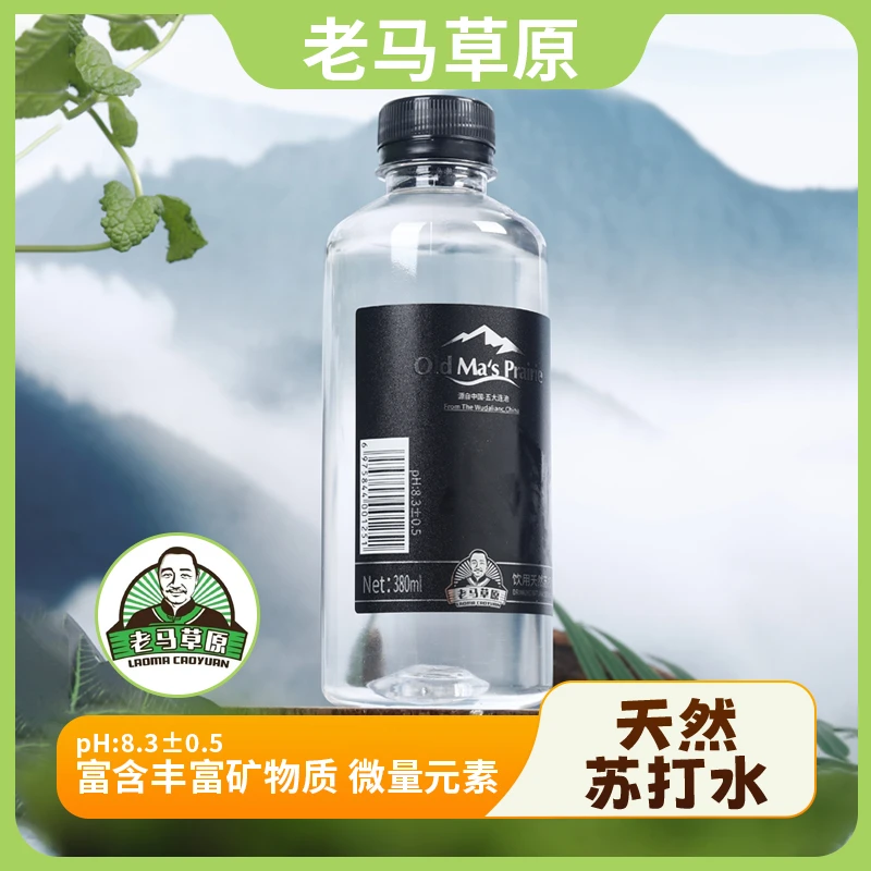 老马草原五大连池天然苏打水380ml*12瓶 健康饮水新选择