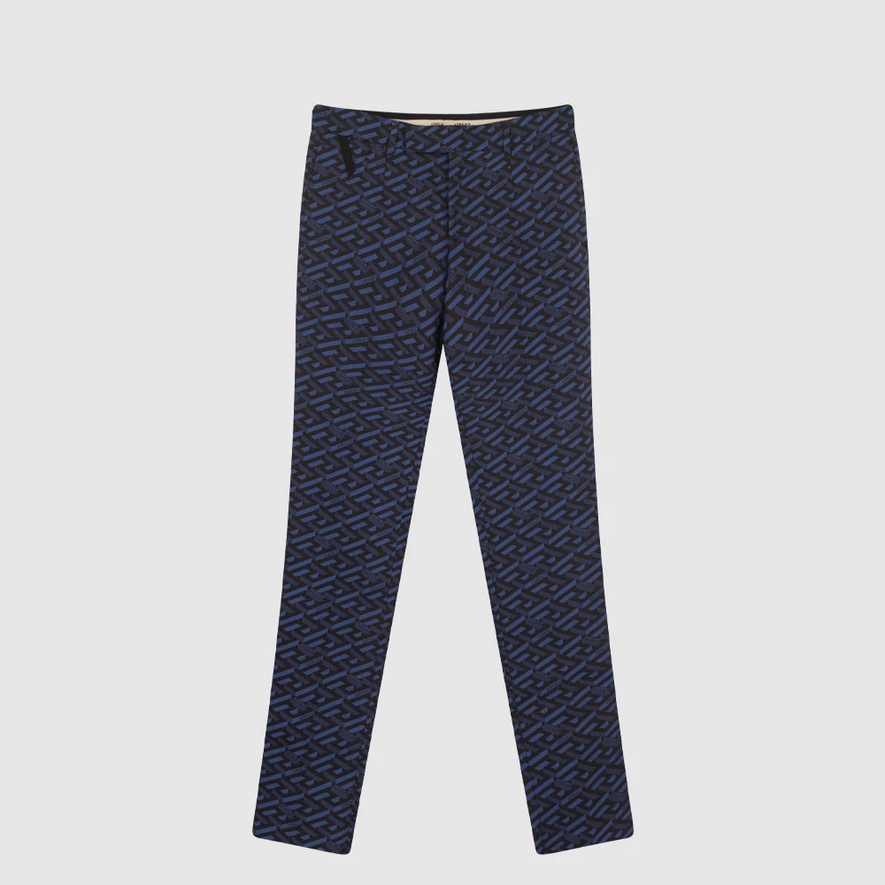 VERSACE范思哲羊毛拉链巴洛克印花男休闲裤A892561A018205U180