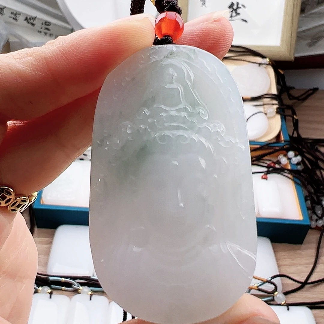 石英质玉未镶嵌吊坠(不含链)