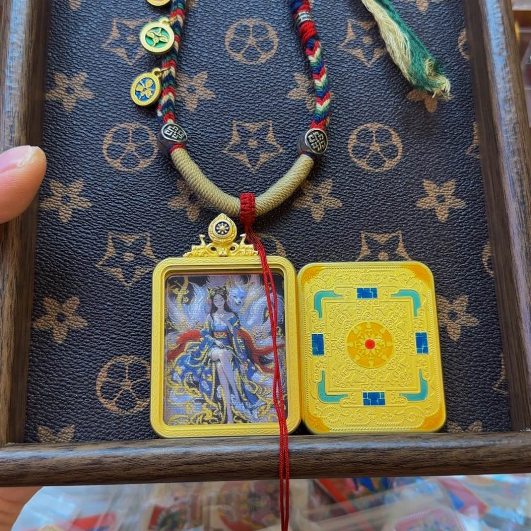 吊坠N*r凤九唐卡