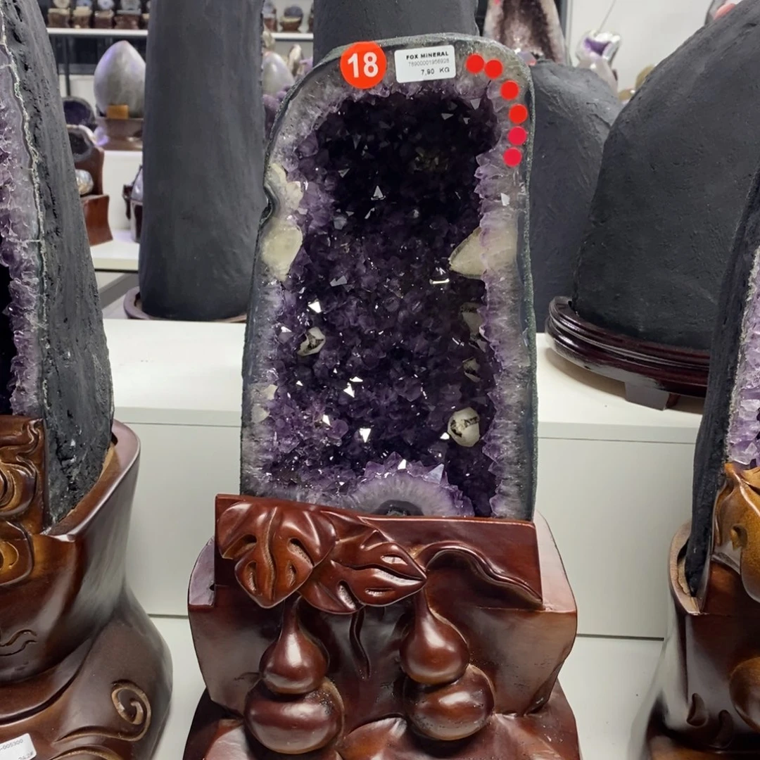 银S925镶嵌大型摆件（非配饰）紫晶