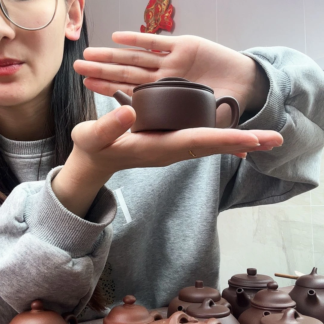 紫砂茶壶四****布小汉瓦半手工