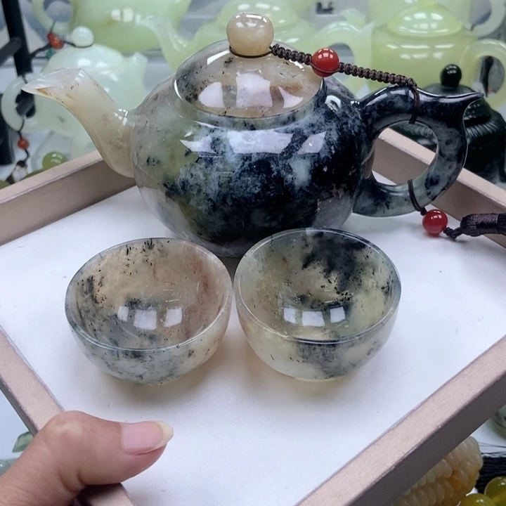 蛇纹石玉壶未镶嵌