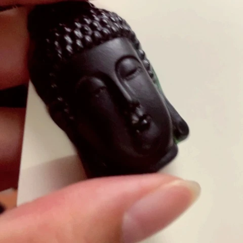 天然缅甸a货钢琴黑挂件