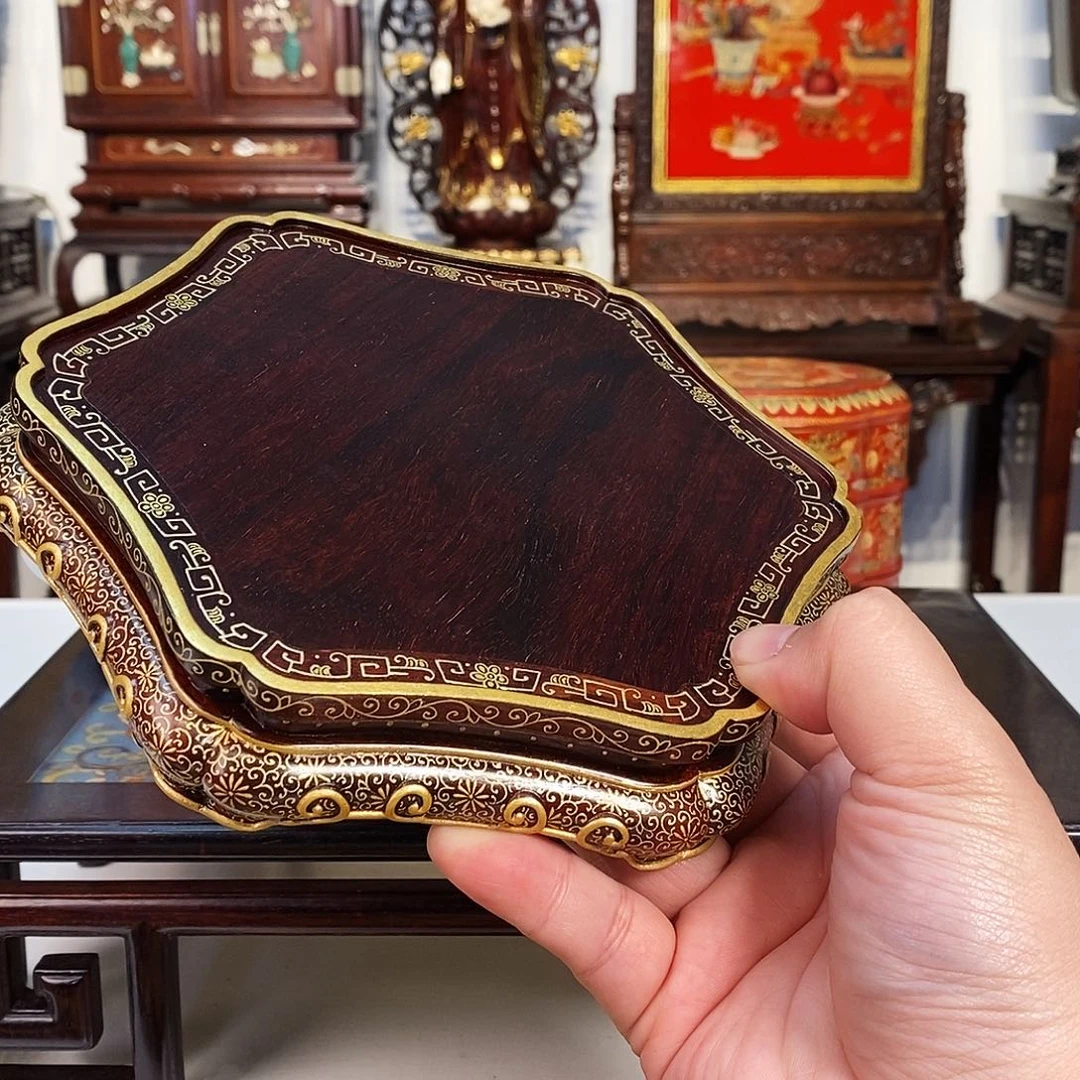 紫檀木类成套家具用****7小叶紫檀底座