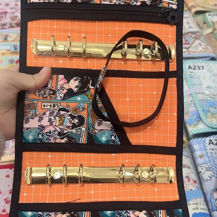 A6三环布艺活页本