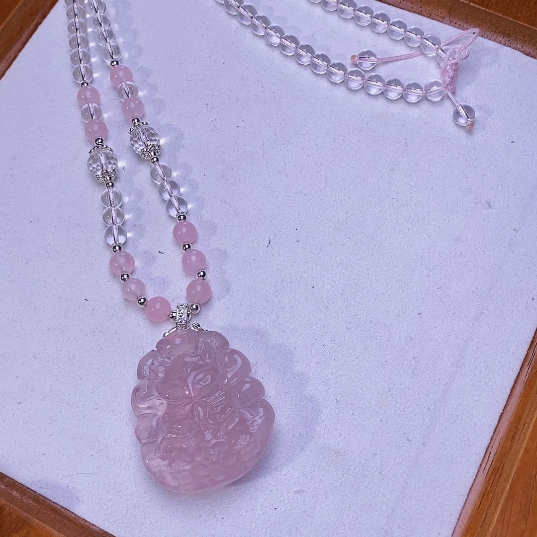 未镶嵌颈饰水晶一***毛一套宠链