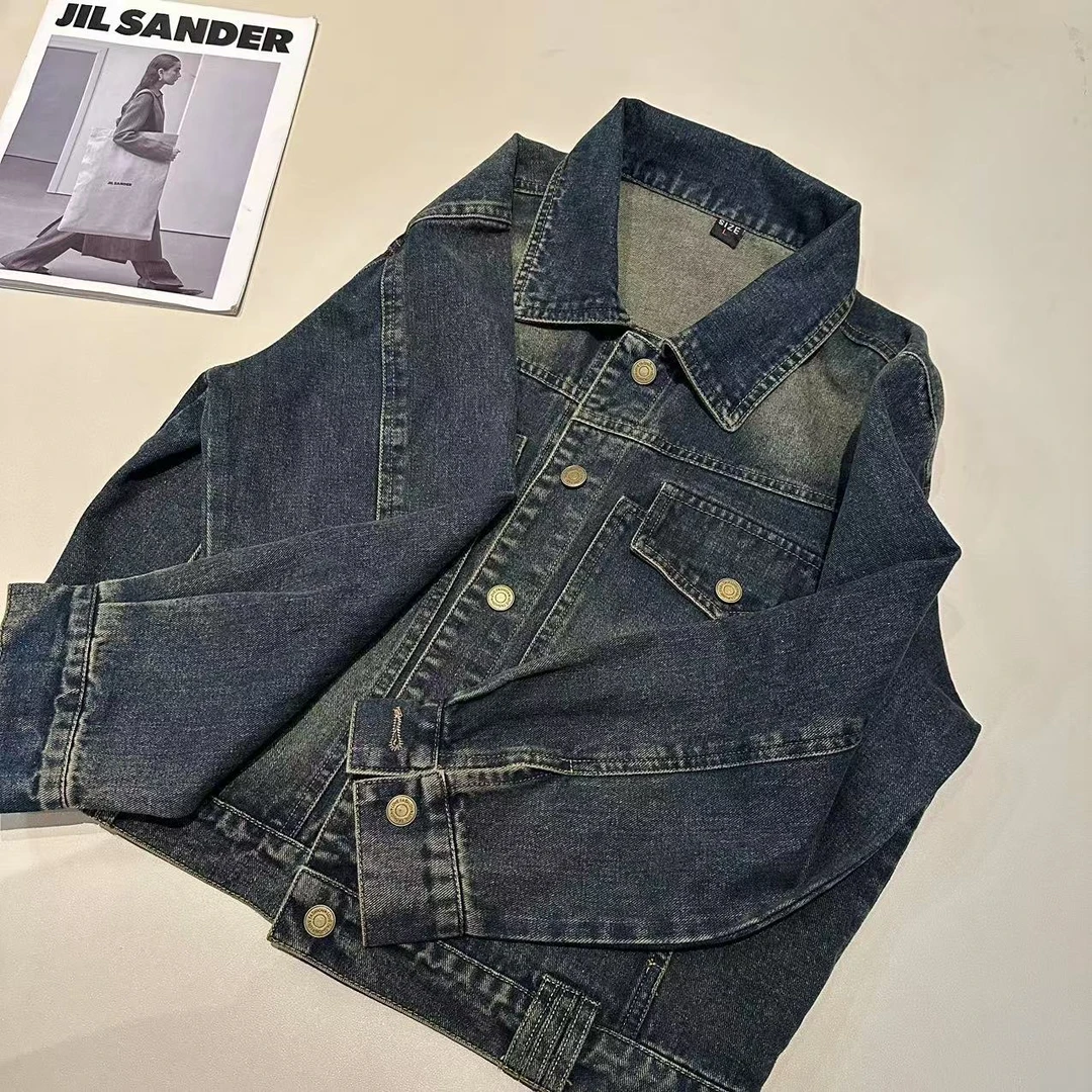 《姚家优麦汇》Y5171早春新款设计感时尚百搭牛仔外套休闲女款