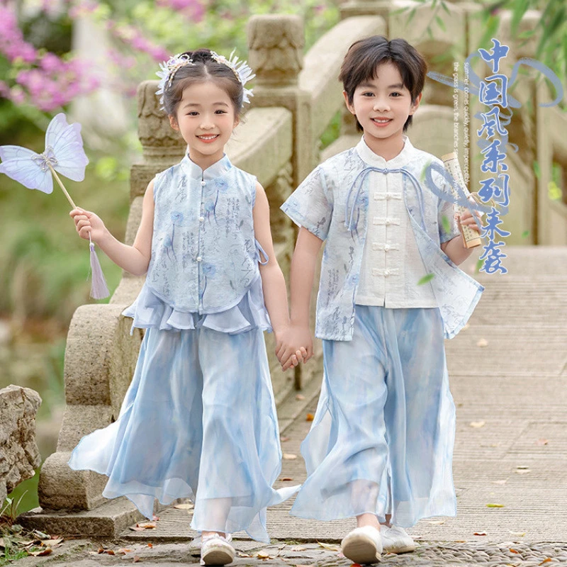 【4.19万人喜欢】儿童新中式国风套装夏季2025新款男女童洋气时髦夏