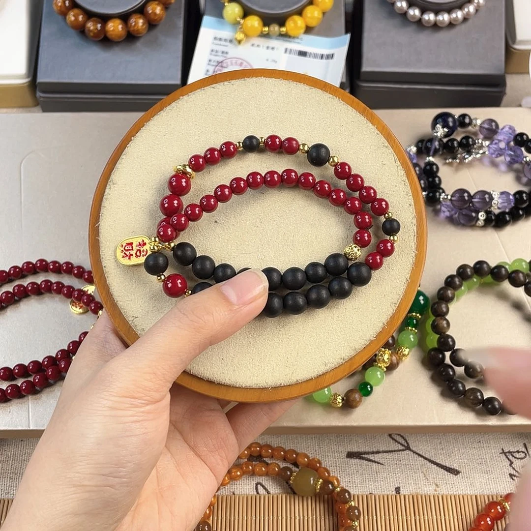 针钠钙石手饰银S925镀金镶嵌