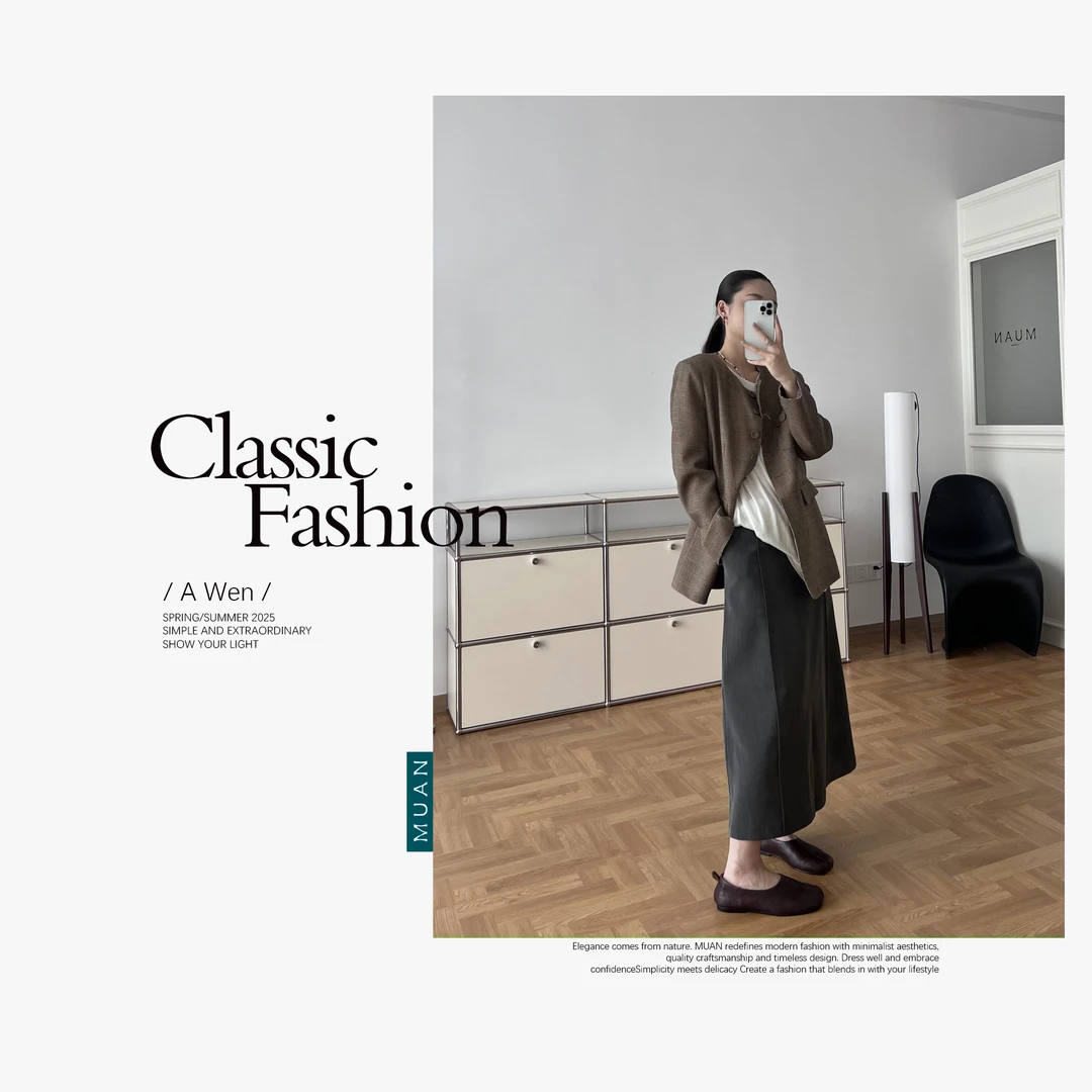 木岸MUAN：《矜贵西装》“矜贵系列”定制质感外套长袖上衣女YJ-23037