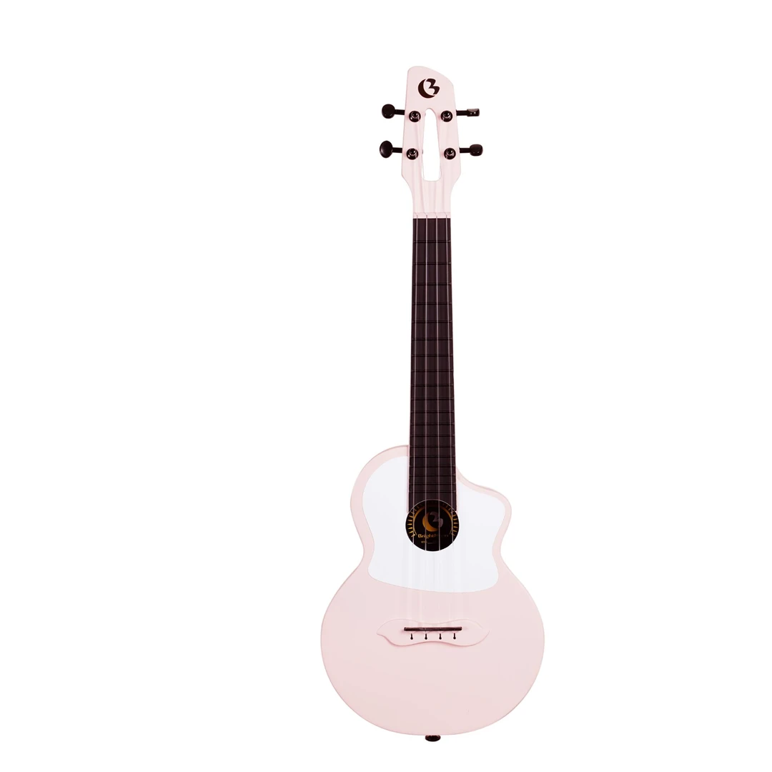 Bright moon明月碳纤维防水尤克里里23寸易保养粉色黑色紫色彩色