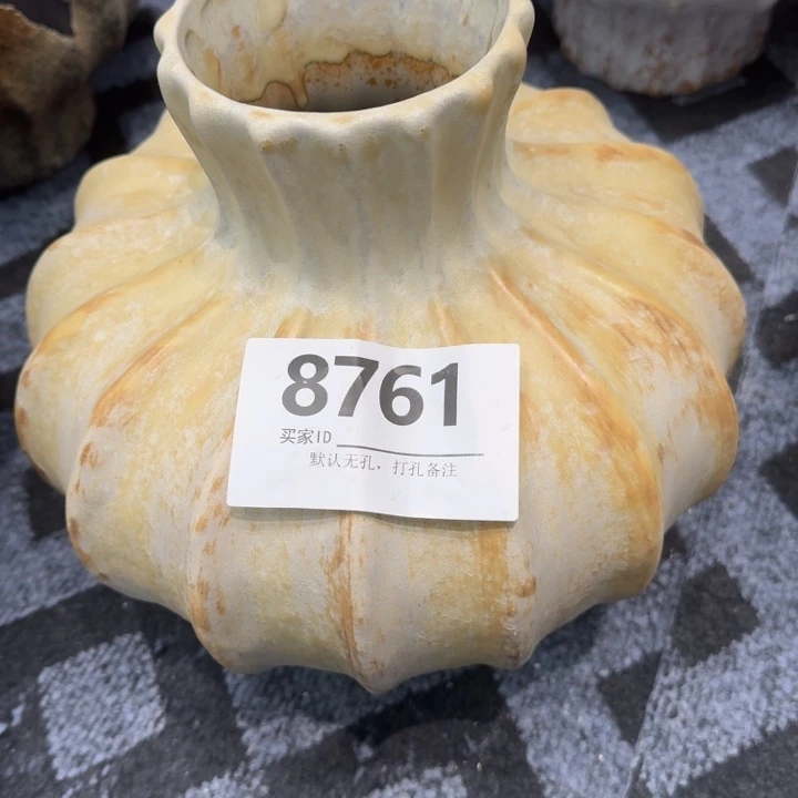 大***棠瓷片景德镇高温花器编码8761高28口8默认无孔