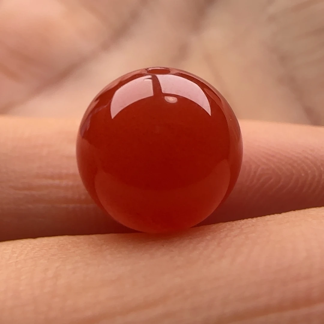 南红玛瑙圆珠10.9未镶嵌