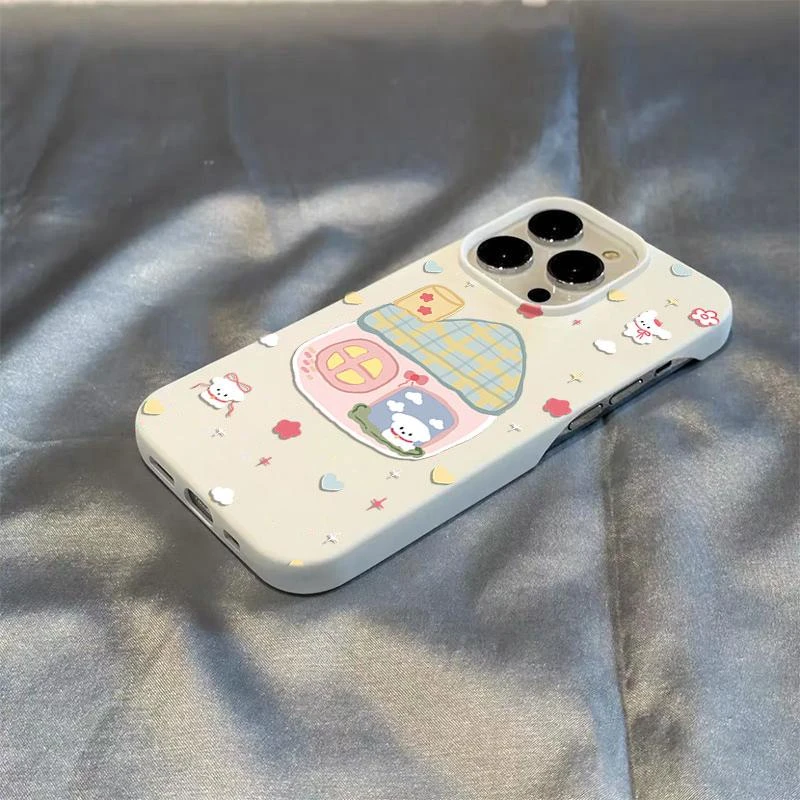 奥菲顿小屋子修勾适用iPhone16/15Promax苹果14半包手机壳13/12套