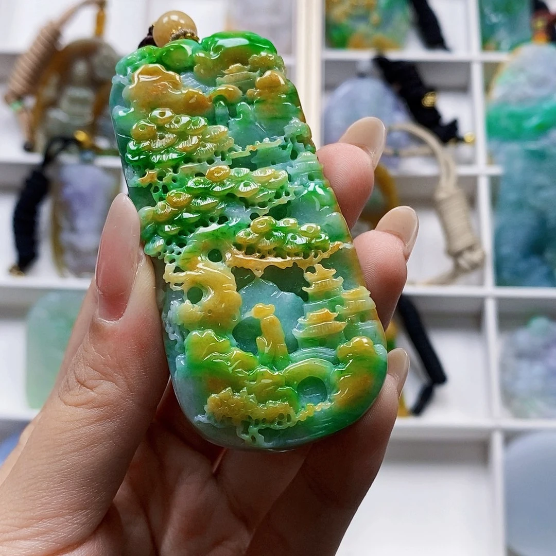 兜***风未镶嵌定制翡翠天然翡翠A货