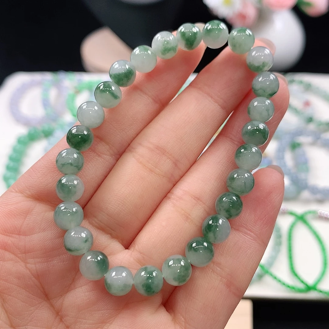 翡翠未镶嵌手链7mm