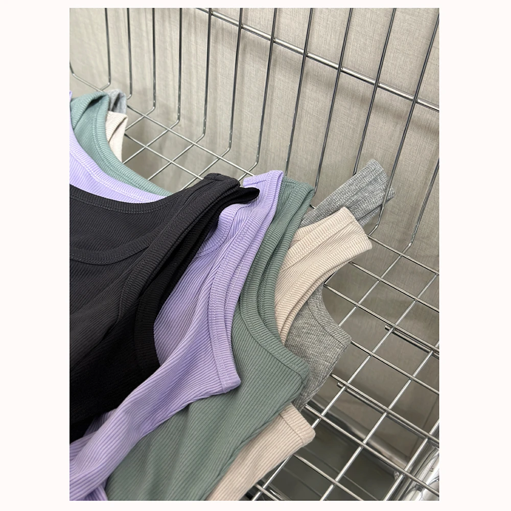 ML11549 春季新款女士修身内搭打底衫圆领背心