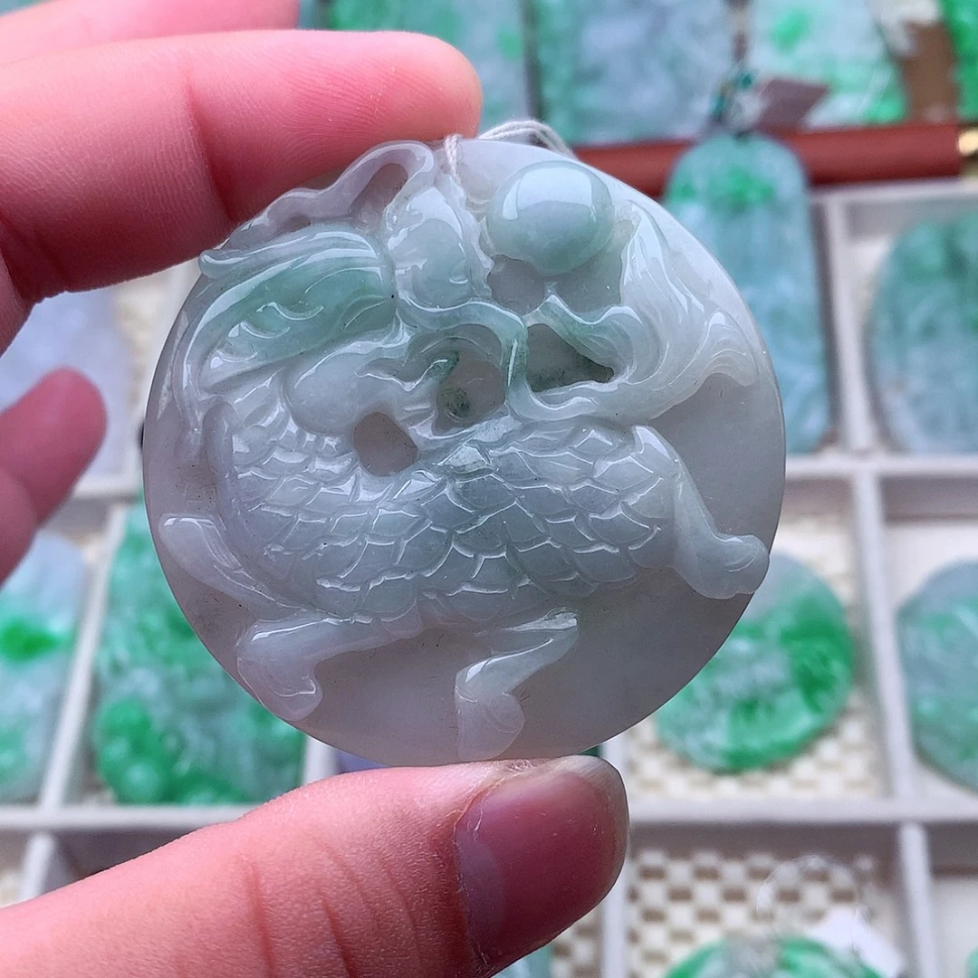 翡翠未镶嵌吊坠(不含链)