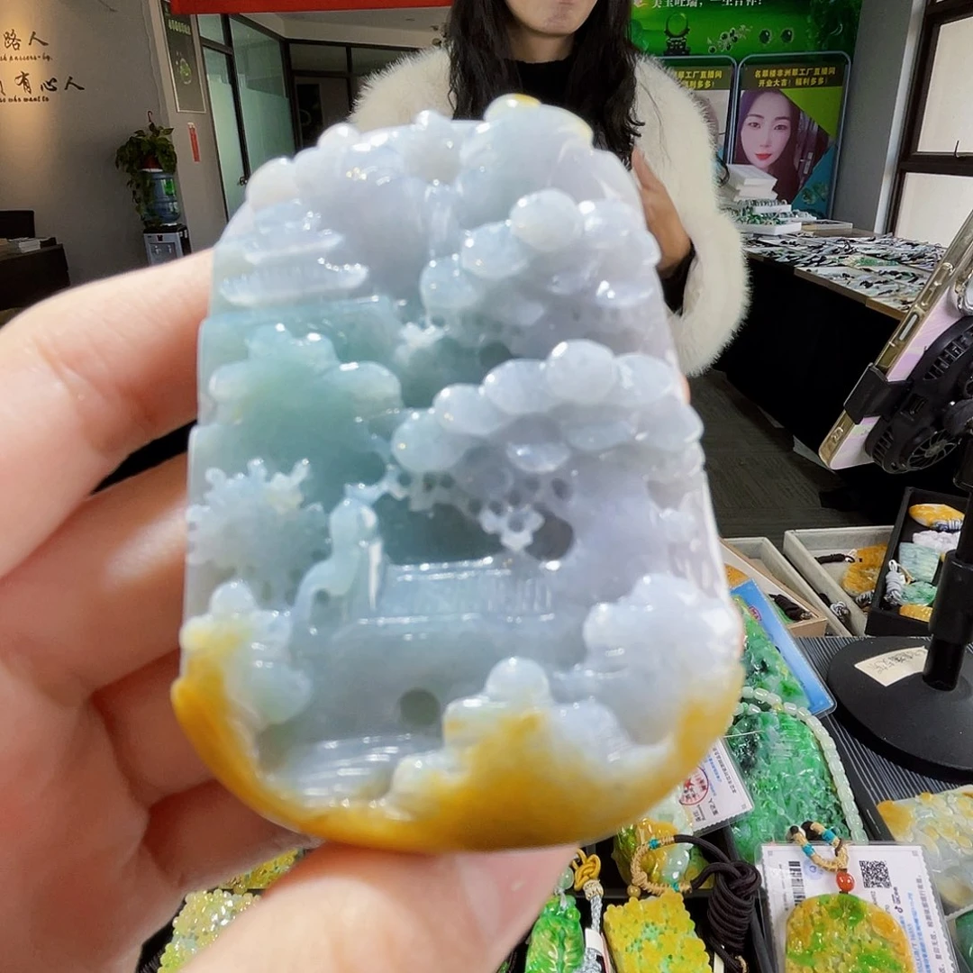 颈饰未镶嵌翡翠翡翠