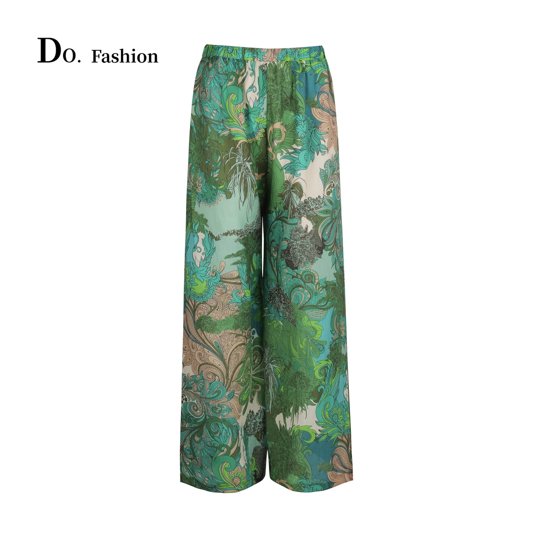【Do.Fashion欧阳】“佩斯利” 度假风印花天丝麻裤