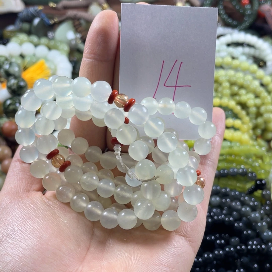 未镶嵌蛇纹石玉手串