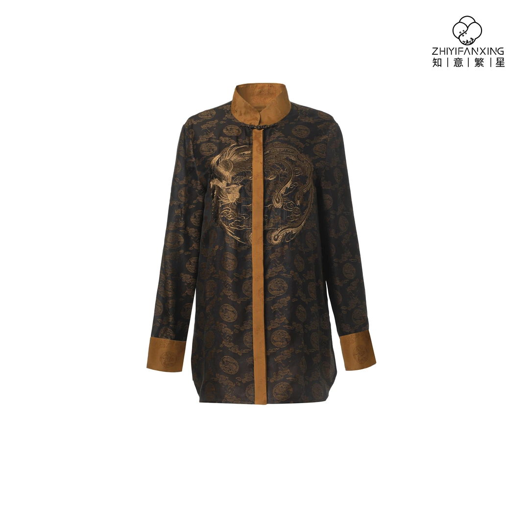 [知意繁星] 雅韵流光香云纱上衣 HG25091301