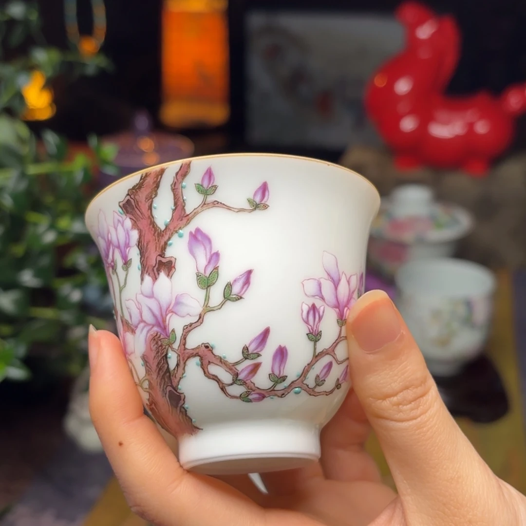 杯精工粉彩主人杯80cc