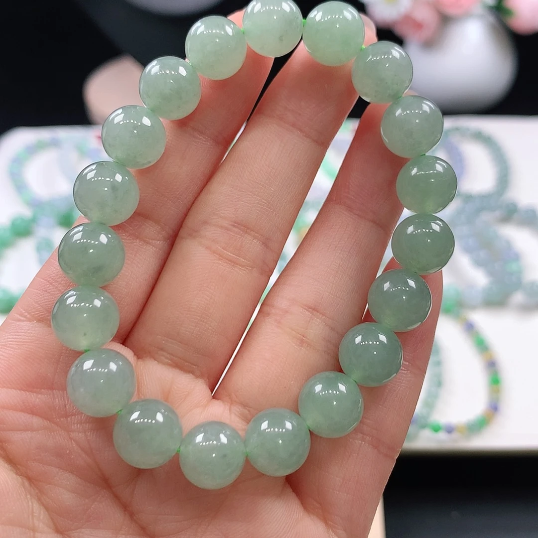 翡翠未镶嵌手链10mm