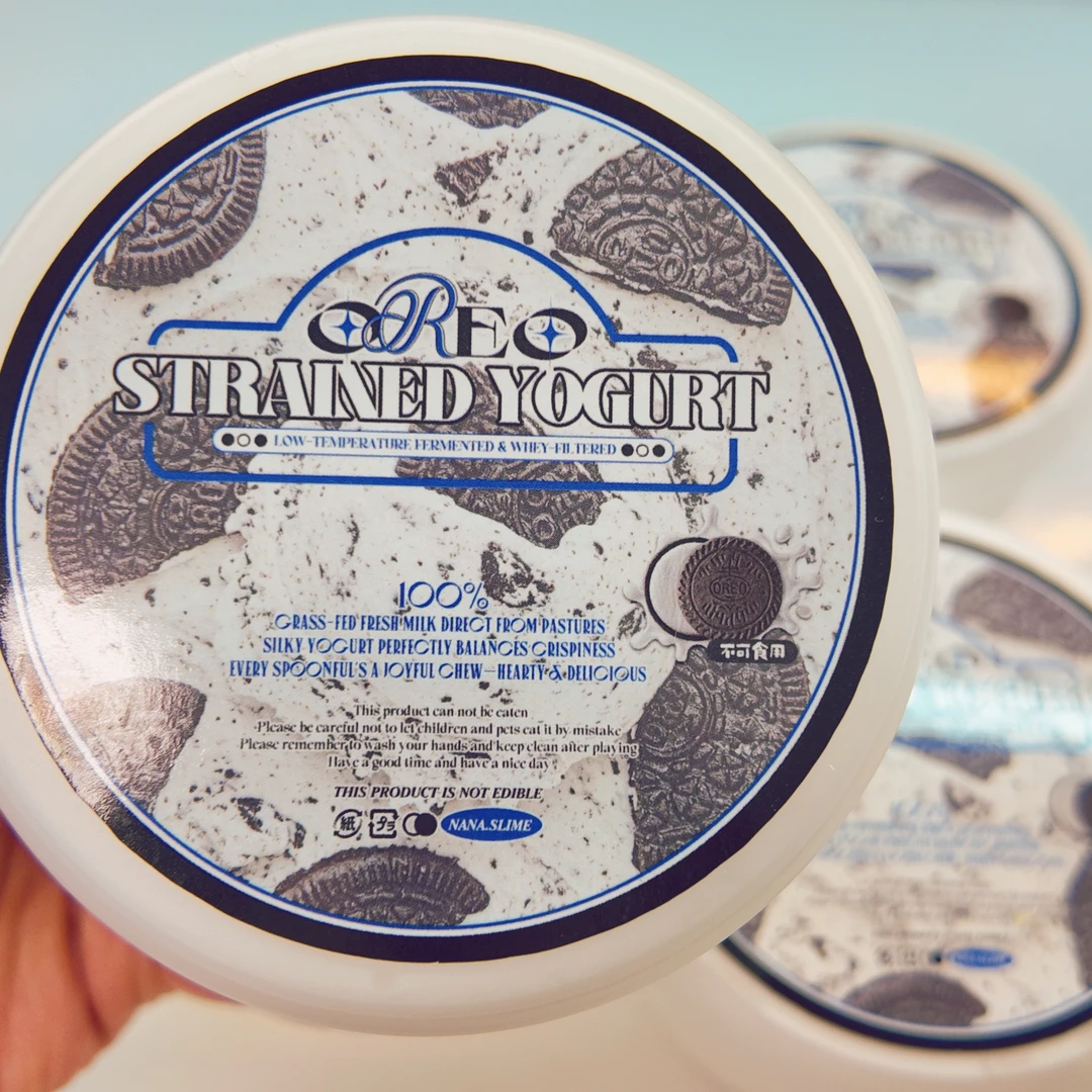 奥利奥干噎酸奶!超厚实奶酪感起泡胶约350ml紫皮主胶 超吸手指