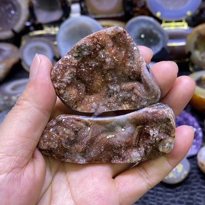 红流沙小摆件未镶嵌水晶