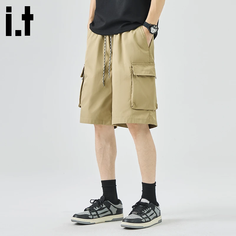 i.t:CHOCOOLATE工装短裤男士夏季新款2025年潮牌宽松休闲五分裤子
