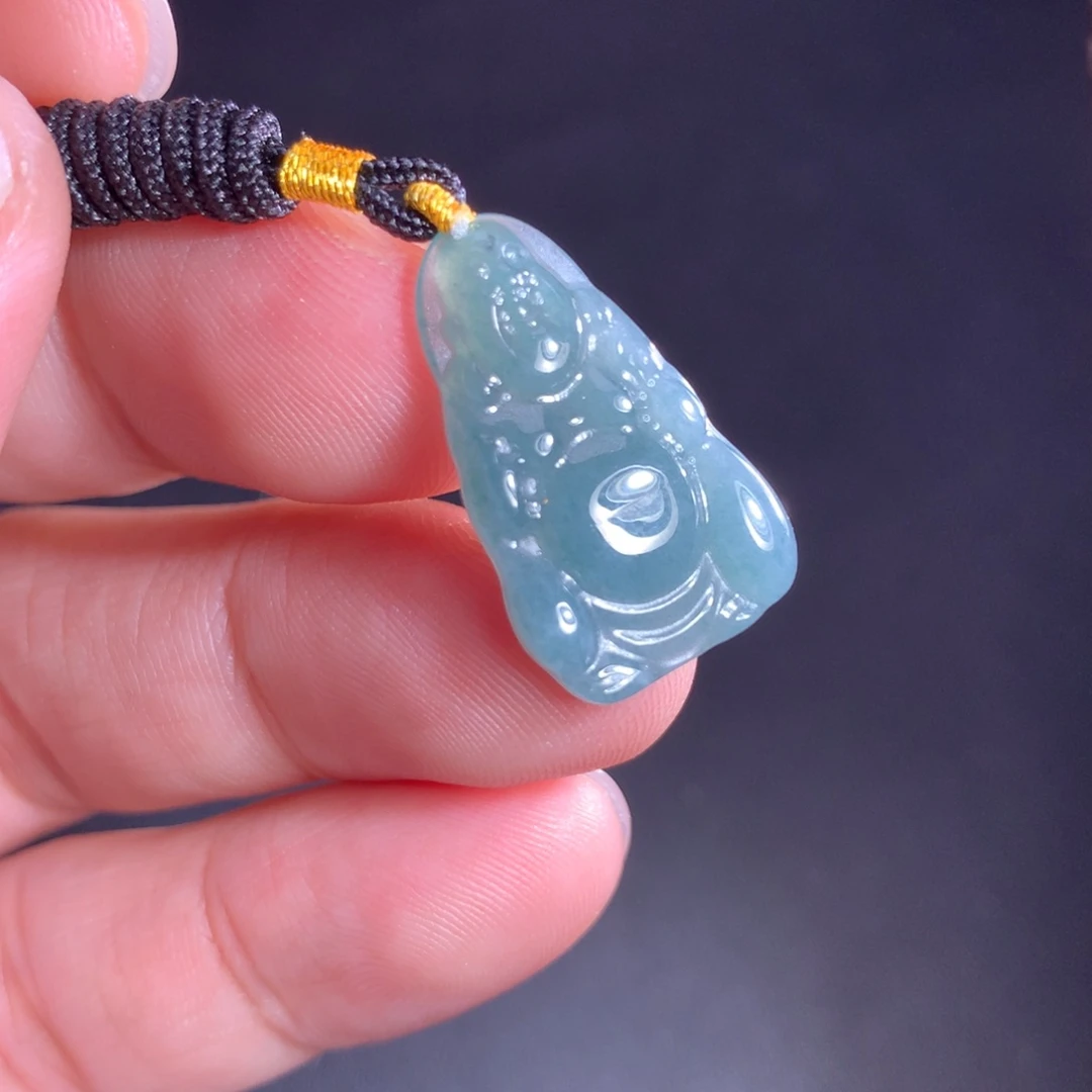 翡翠未镶嵌项链天然A货翡翠时尚气质女款吊坠挂坠