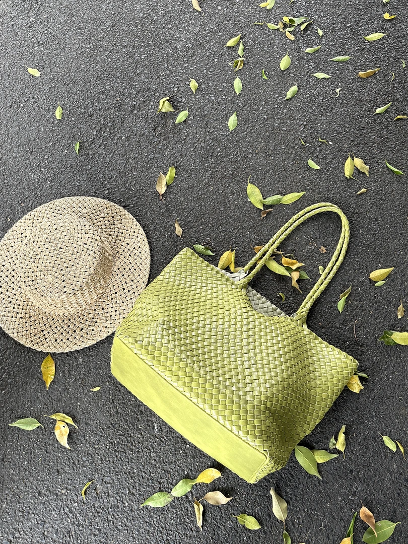 whiterm 夏季新款手工编织单肩大包