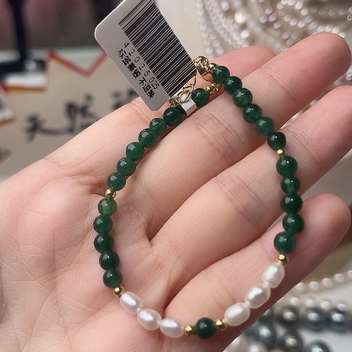 手绳淡水珍珠合金