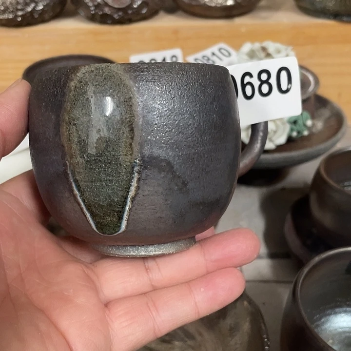 杯子陶柴烧纯手工680