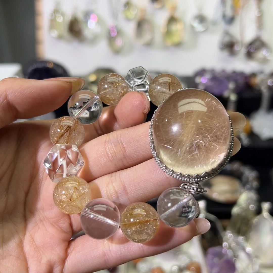 露***露合金水晶手链手串