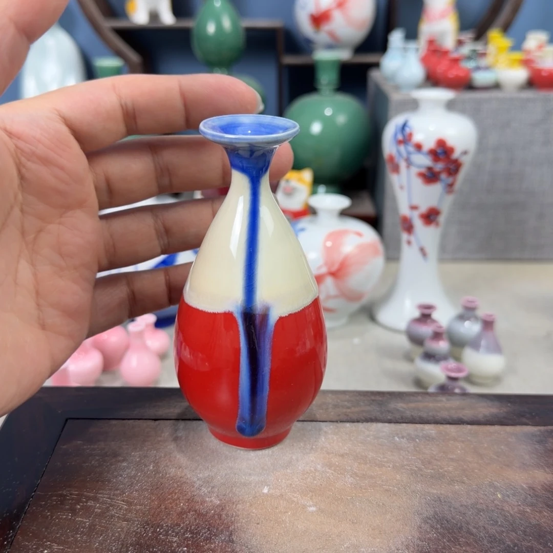 陶瓷手工小花器摆件