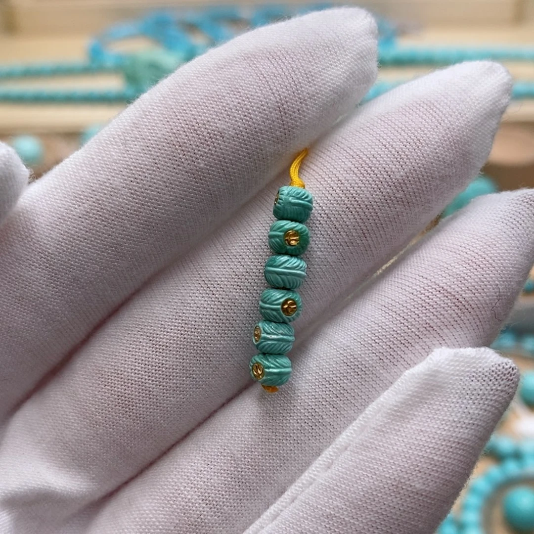 绿松石未镶嵌珠宝奇石5.1mm