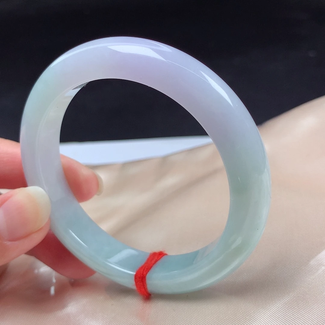 翡翠未镶嵌手镯55圈h8629