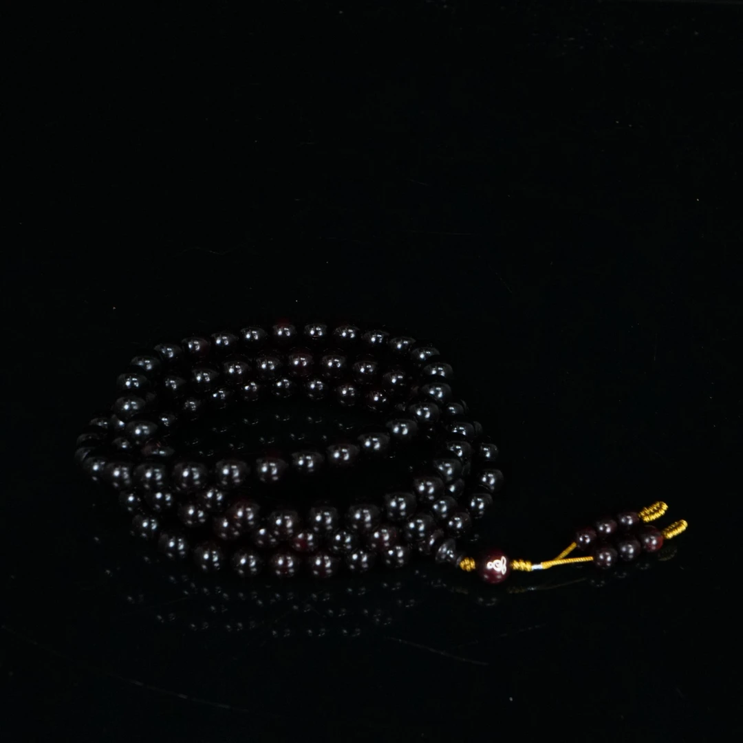 6786 印度小叶紫檀金星手串 0.82cm*108颗 41.58g
