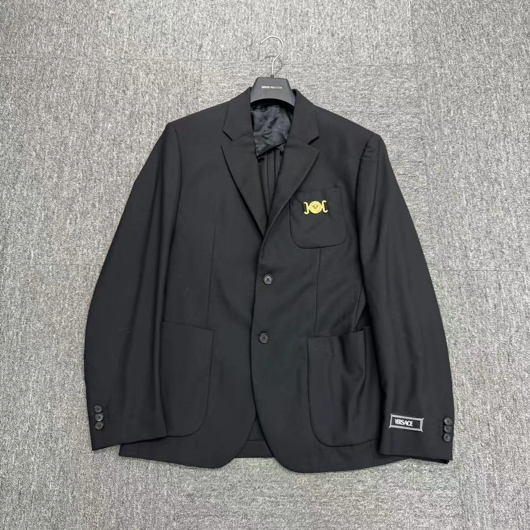 99新 VERSACE/范思哲 美杜莎羊毛西装外套/48码/18456