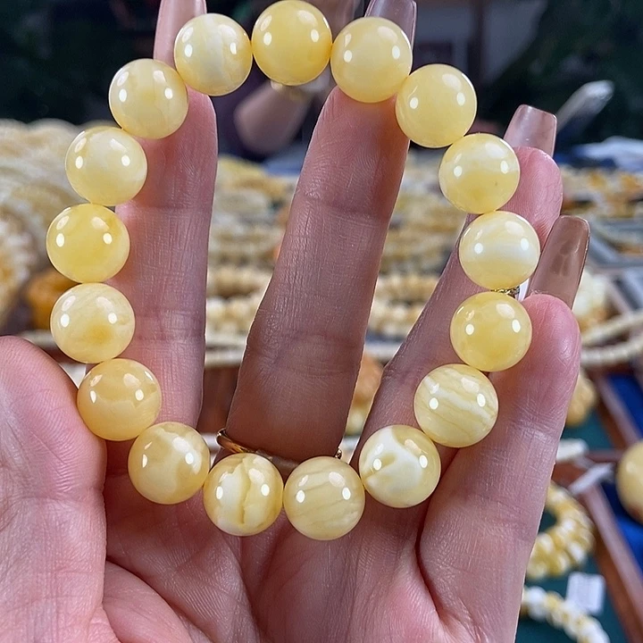 琥珀未镶嵌珠宝奇石11圆珠15.1